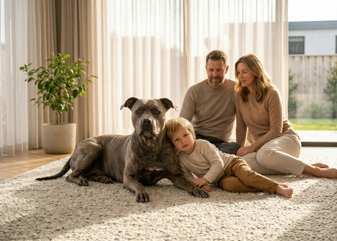 American Staffordshire Terrier beim Spielen – verspielt und menschenbezogen