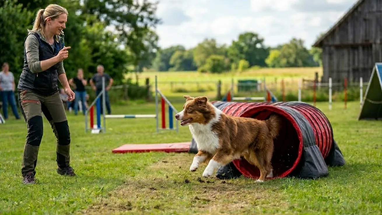 Australian Shepherd beim Training