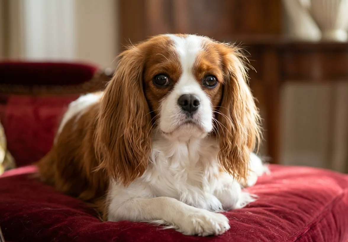 Cavalier King Charles Spaniel kuschelt mit seiner Familie – sein Bindungsbedürfnis ist besonders ausgeprägt