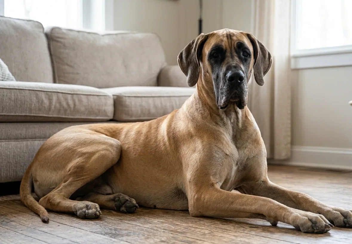 Deutsche Dogge in ihrer vollen Größe – majestätisch und imposant