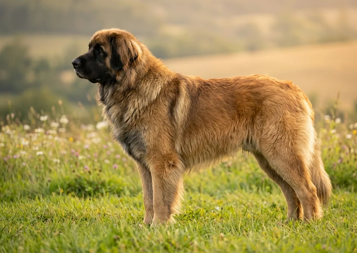 Leonberger beim Schwimmen im See – seine ausgeprägte Wasserliebe ist ein Markenzeichen der Rasse