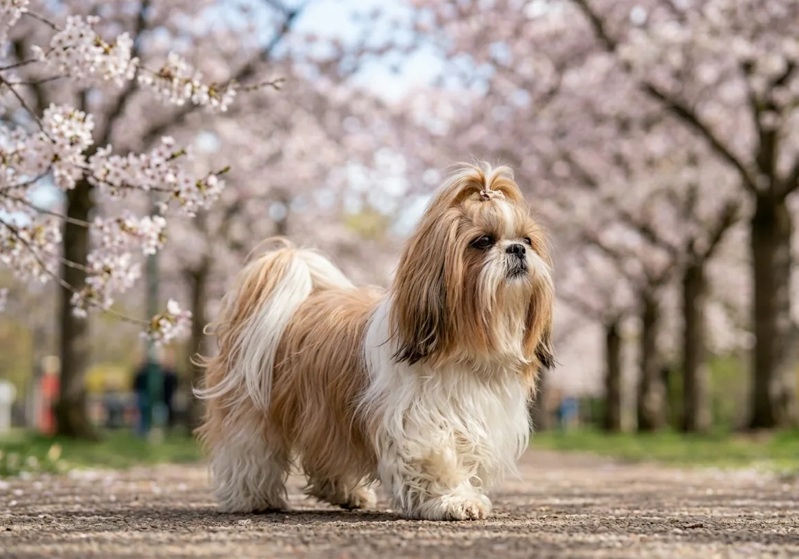 Shih Tzu mit prächtigem Fell – der kleine Löwenhund in seiner ganzen Schönheit