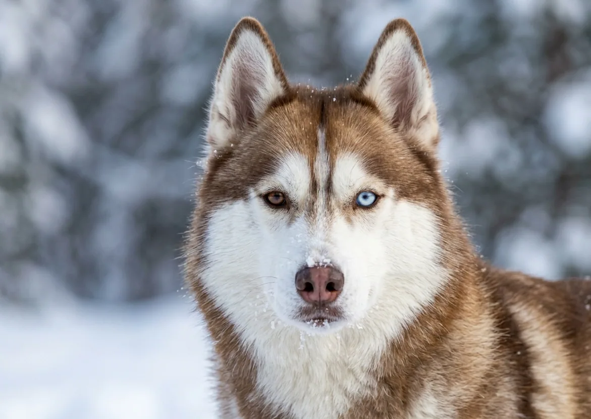 Siberian Husky beim Laufen im Schnee – in seinem Element als ausdauernder Schlittenhund