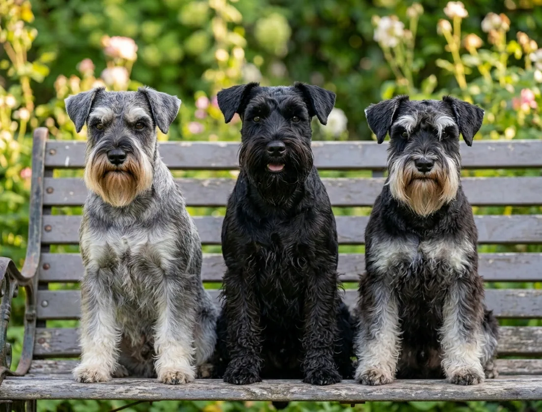 Zwergschnauzer mit seinem typischen Bart – wachsam und lebhaft